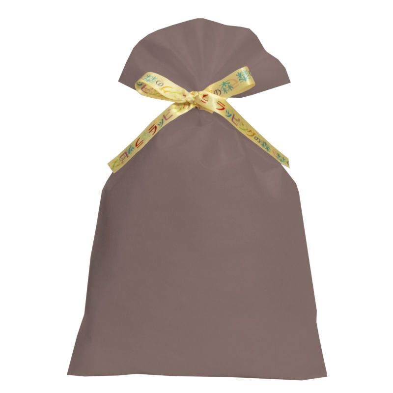 ラッピング｜【リボン名入れ】ソフトバッグ2穴リボン（S6）｜薄手｜不織布包装袋｜100枚入