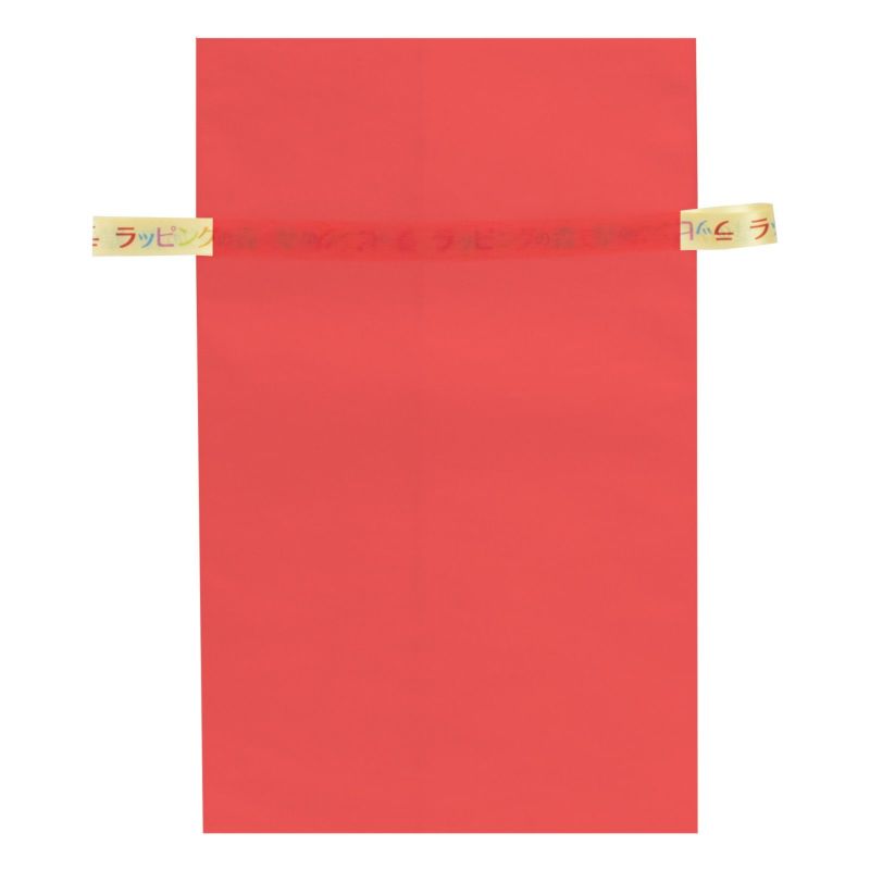 ラッピング｜【リボン名入れ】ソフトバッグ2穴リボン（S6）｜薄手｜不織布包装袋｜100枚入