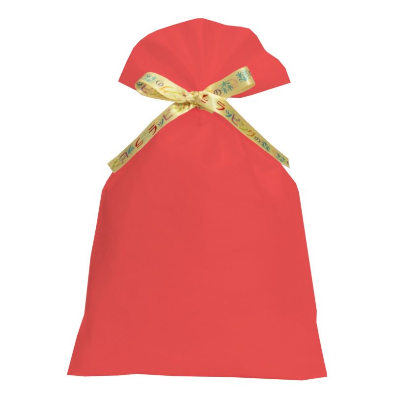 ラッピング｜【リボン名入れ】ソフトバッグ2穴リボン（S6）｜薄手｜不織布包装袋｜100枚入