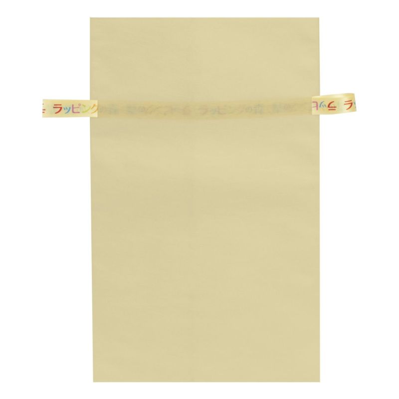ラッピング｜【リボン名入れ】ソフトバッグ2穴リボン（S6）｜薄手｜不織布包装袋｜100枚入